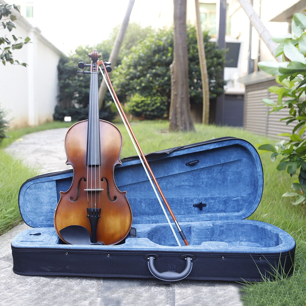 16 Inches Spruce Solid Wood Antique Color Viola Electro-Acoustic Viola Violin Musical Instruments