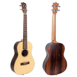 Kmise Baritone Ukulele Solid Spruce 30 inch Ukelele Uke 4 String Hawaii Guitar
