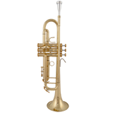 JM Silver plated Trumpet High Quality Brass Gold Lacquer B Flat Playing Musical Instrument Trumpet with Mouthpiece Case