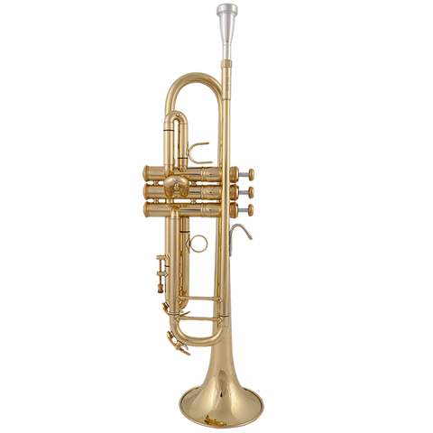 JM Silver plated Trumpet High Quality Brass Gold Lacquer B Flat Playing Musical Instrument Trumpet with Mouthpiece Case