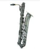 New E Flat Baritone Saxophone Black Nickel Surface Professional Brass Musical Instruments Sax Free Shipping