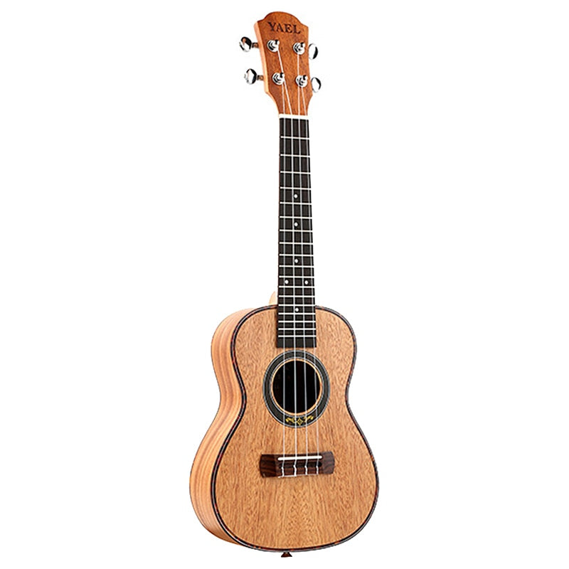 Yael Concert Ukulele 4 Strings Mahogany Guitar 23 Inch Soprano Ukulele Beginner Rosewood Fretboard Bridge For Musical Stringed