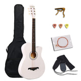 38/41 inch Acoustic Guitar for Beginners Guitar Sets with Capo Picks 6 Strings Guitar Basswood  Musical Instruments AGT166