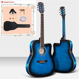 38/41 inch Acoustic Guitar for Beginners Guitar Sets with Capo Picks 6 Strings Guitar Basswood  Musical Instruments AGT166