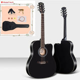 38/41 inch Acoustic Guitar for Beginners Guitar Sets with Capo Picks 6 Strings Guitar Basswood  Musical Instruments AGT166