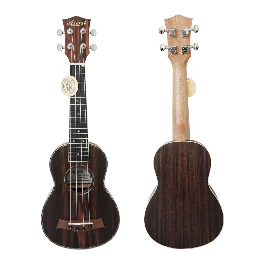 21 inch jave ebony uke guitar ukulele with bag
