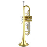 Trumpet Bb B Flat Brass Trompete Instruments Gold lacquer Professional Musical instruments trompeta mouthpiece