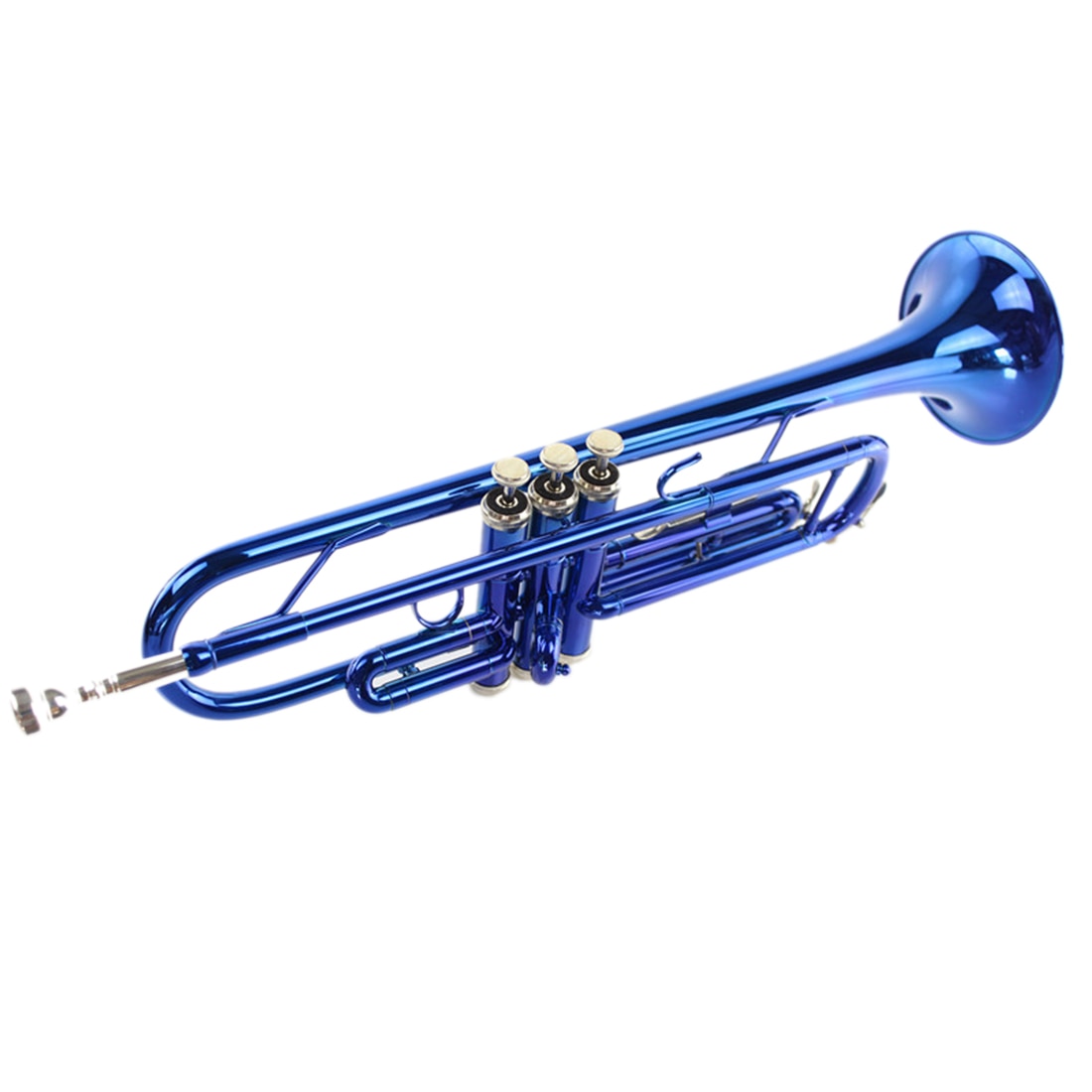 Beginner Trumpet Wind Instrument Musical Instruments For Children Kids School Play Game Education Christmas Birthday Gift - Blue