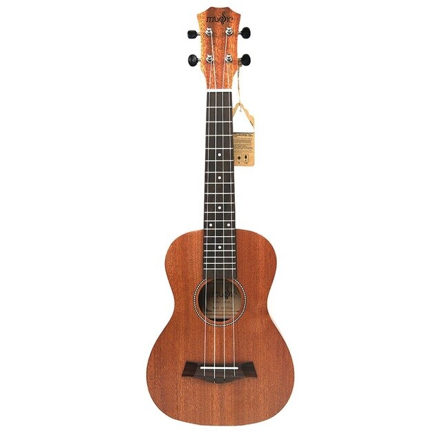 21 Inch Ukulele Mahogany Soprano Beginner Ukulele Guitar Dolphin Pattern Ukulele Mahogany Neck Delicate Tuning Peg 4 Strings W