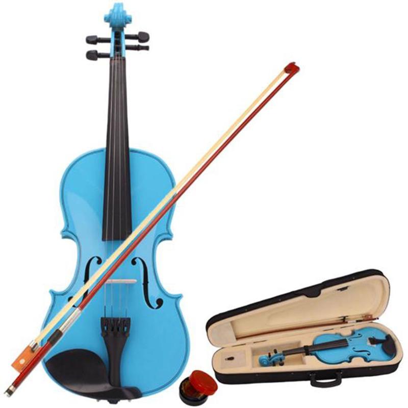 1 Set 4/4 Bow Rosin Acoustic Violin with Musical Instruments Case Portable Tools Suitable for Beginners and Violin Promoters