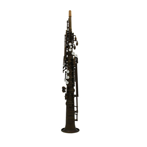 Music vintage antique neck fixed straight soprano saxophone sax soprano