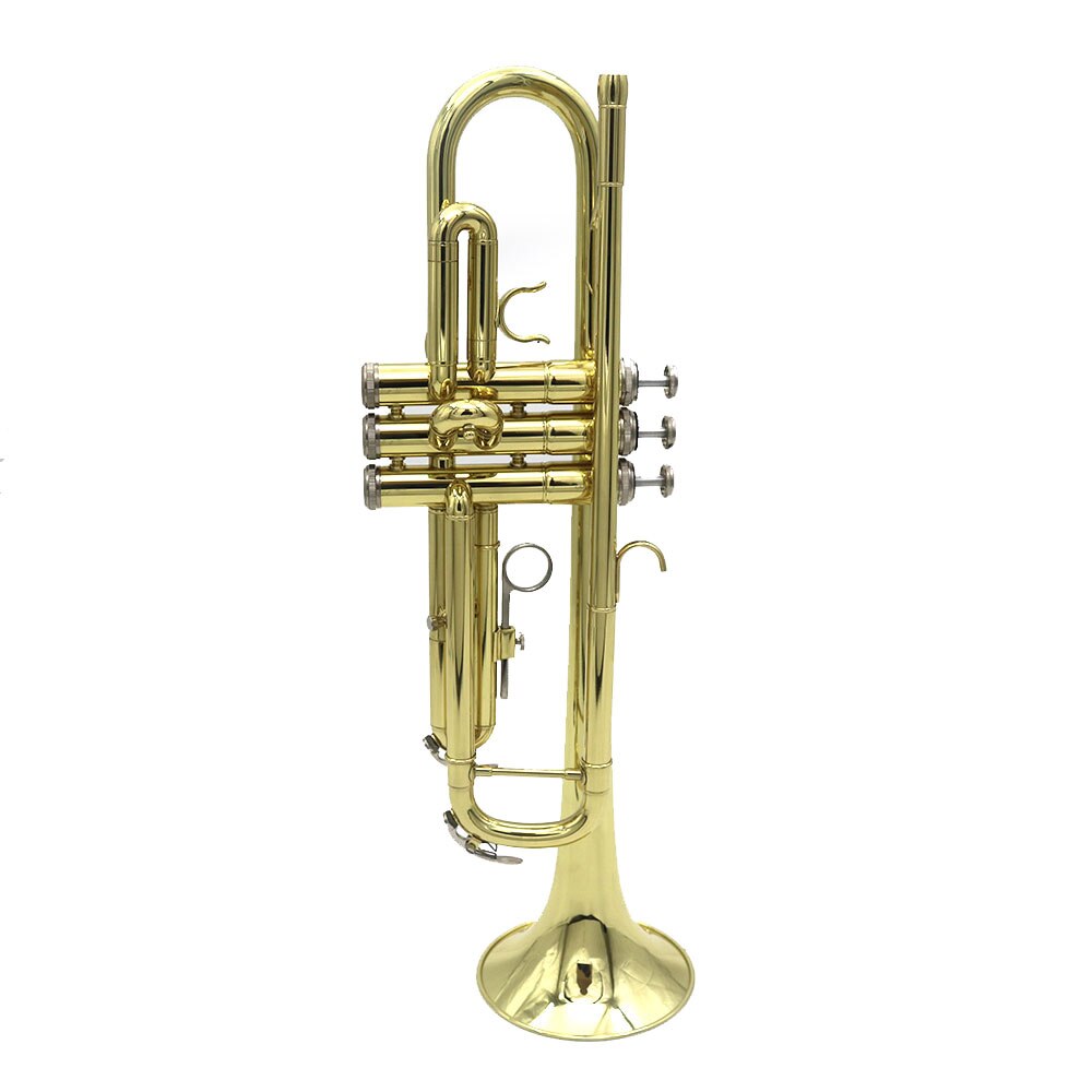 Gold Trumpet Bb B Flat Brass Exquisite Durable Musical Instrument with Mouthpiece