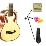23 inch Ukulele concert Hawaiian guitar Ingman Spruce Panel Grape hole Electric Ukelele with Pickup EQ Musical Instruments