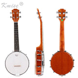 Kmise 4 String Banjo Ukulele Uke Concert 23 Inch Size Sapele Wood