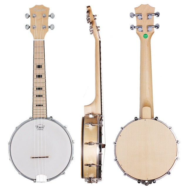 Kmise 4 String Banjo Ukulele Uke Concert 23 Inch Size Sapele Wood