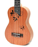 SevenAngel 23" Concert Ukulele 4 AQUILA Strings Hawaiian Mini Guitar Uku Acoustic Guitar Ukelele 12 Patterns guitarra send gifts