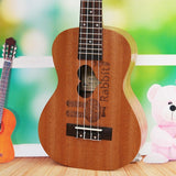 SevenAngel 23" Concert Ukulele 4 AQUILA Strings Hawaiian Mini Guitar Uku Acoustic Guitar Ukelele 12 Patterns guitarra send gifts